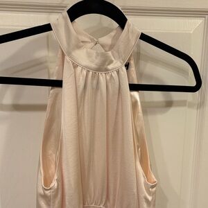 Express Cream Halter Maxi Dress